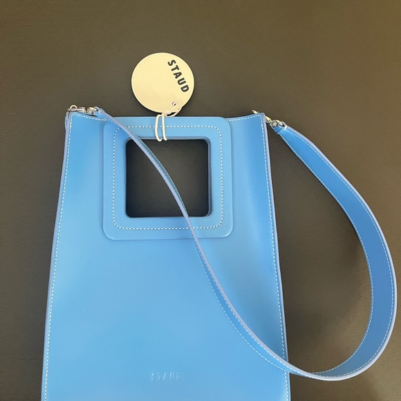 Staud Leather Blue Bag - Picture 2 of 5
